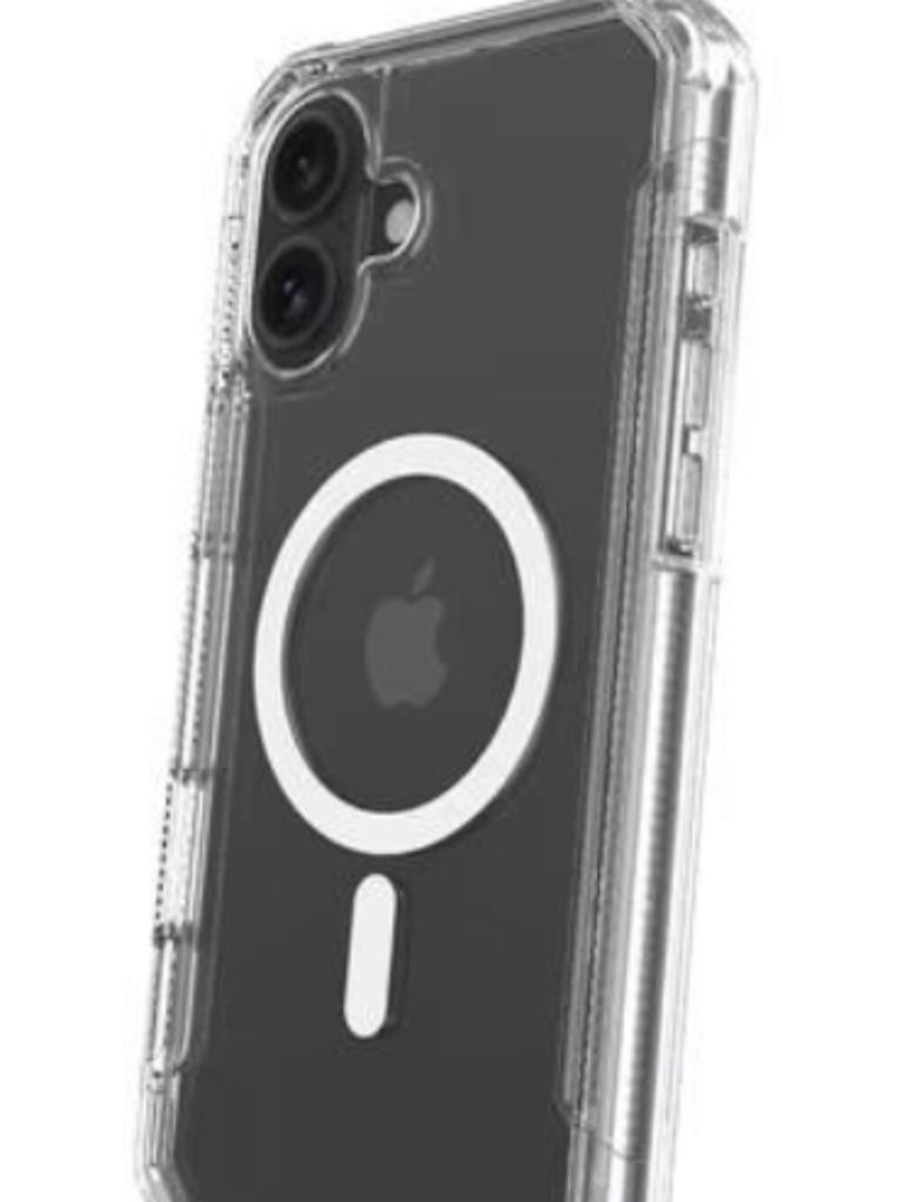 onn MagSafe Rugged Case for iPhone 16 Plus- Clear 21' Drop Tested